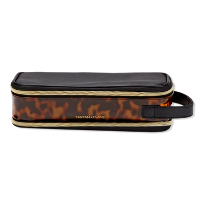 Tartan + Twine Tortoise Double Zip Brush Case