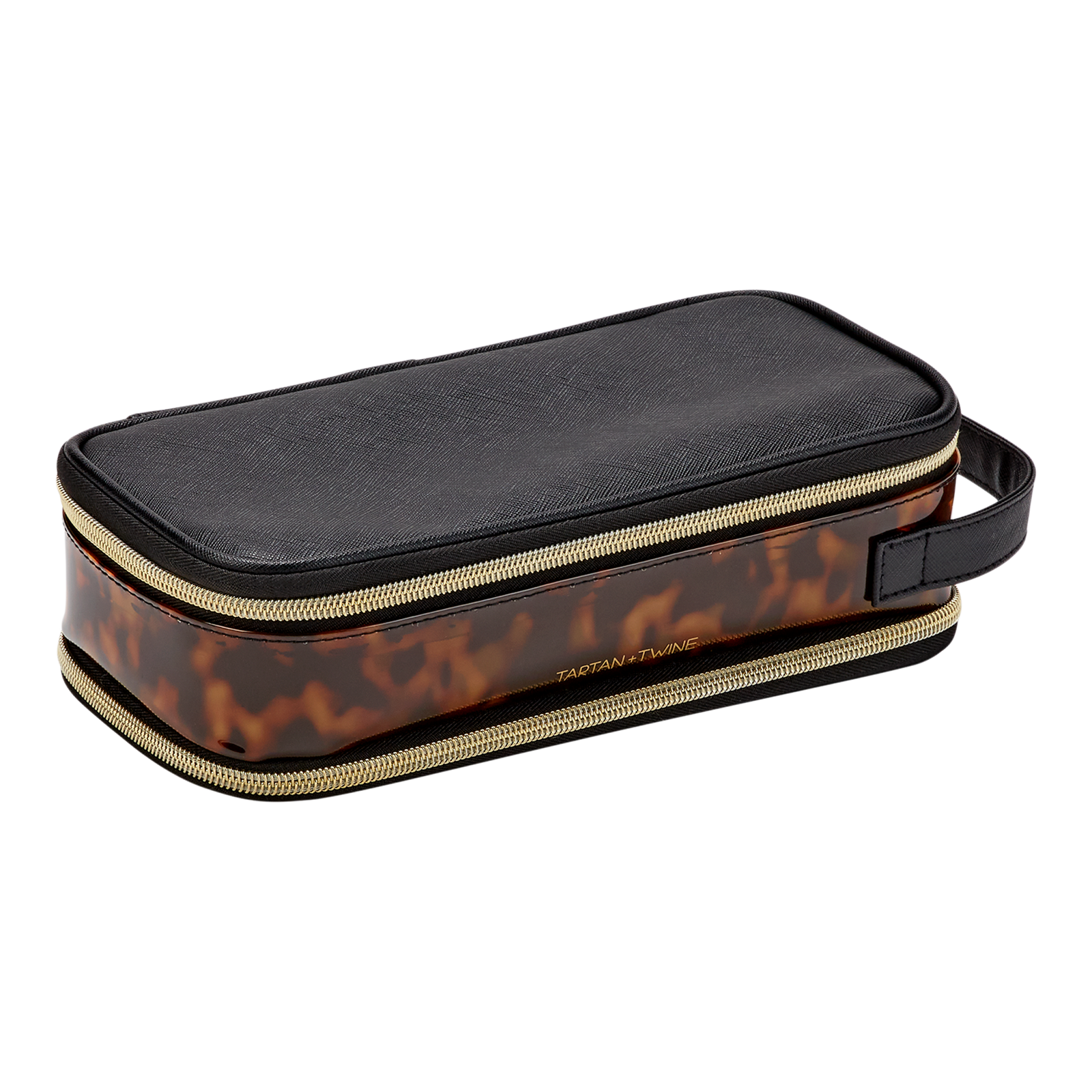 Tortoise Double Zip Brush Case