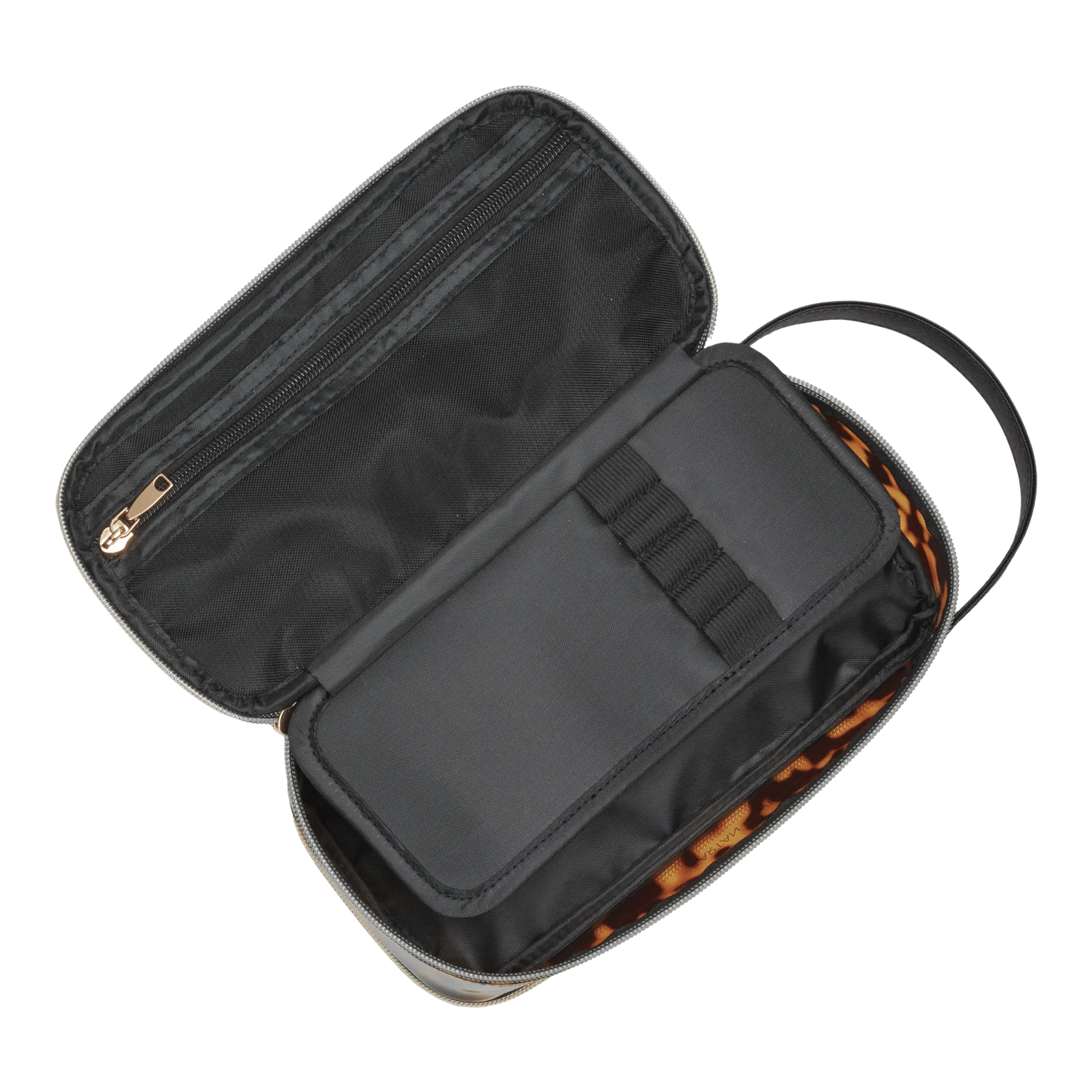 Tortoise Double Zip Brush Case