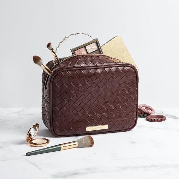 Tartan + Twine Burgundy Single Zip Organizer #4