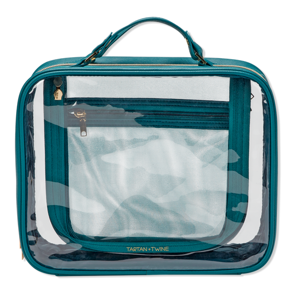 Tartan + Twine Transparent Teal Deluxe Weekender #1