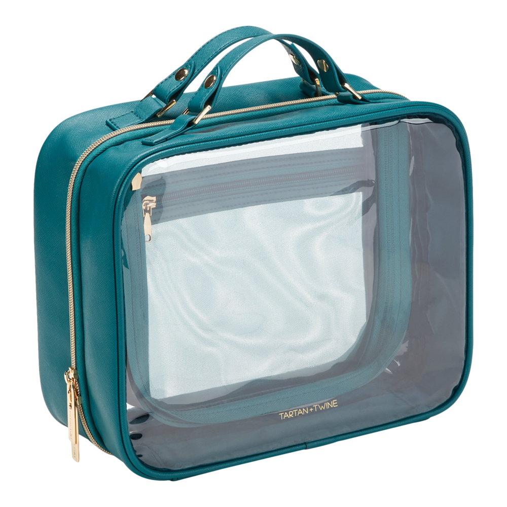 Transparent Teal Deluxe Weekender