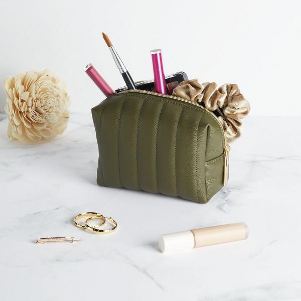 Tartan + Twine Olive Makeup Cube #4