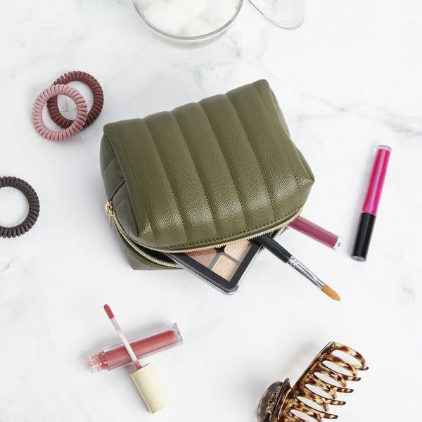 Tartan + Twine Olive Makeup Cube #5