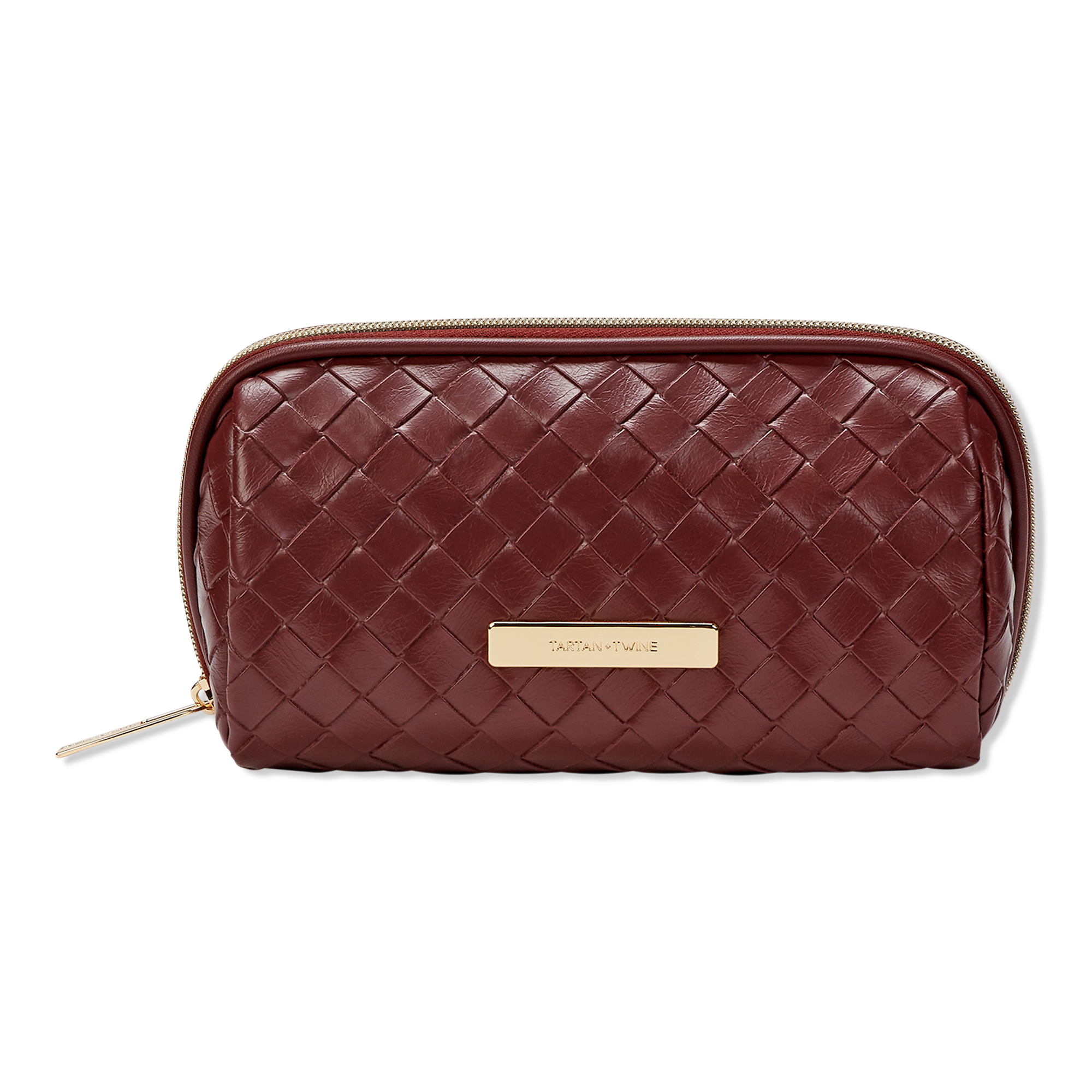 Tartan + Twine Burgundy Pencil Case #1