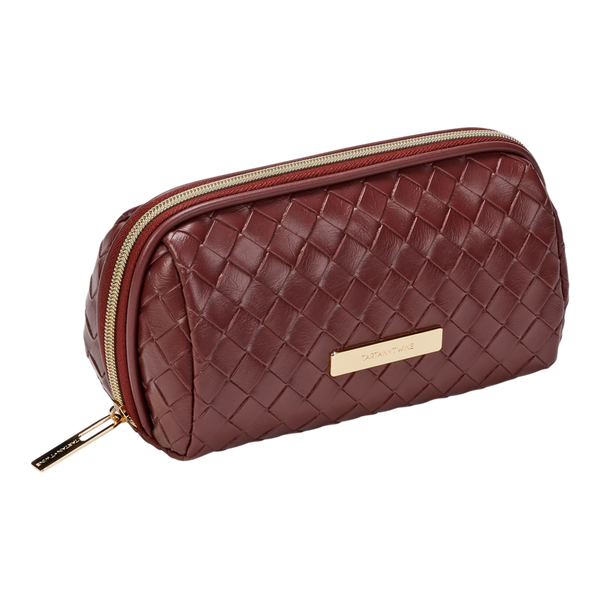 Tartan + Twine Burgundy Pencil Case #2
