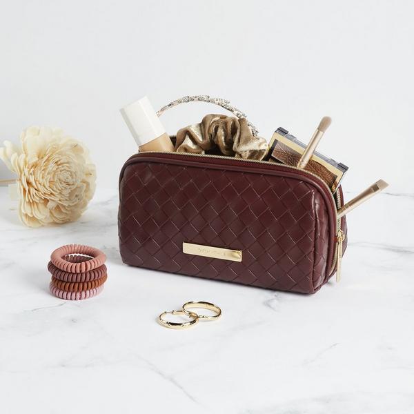 Tartan + Twine Burgundy Pencil Case #4