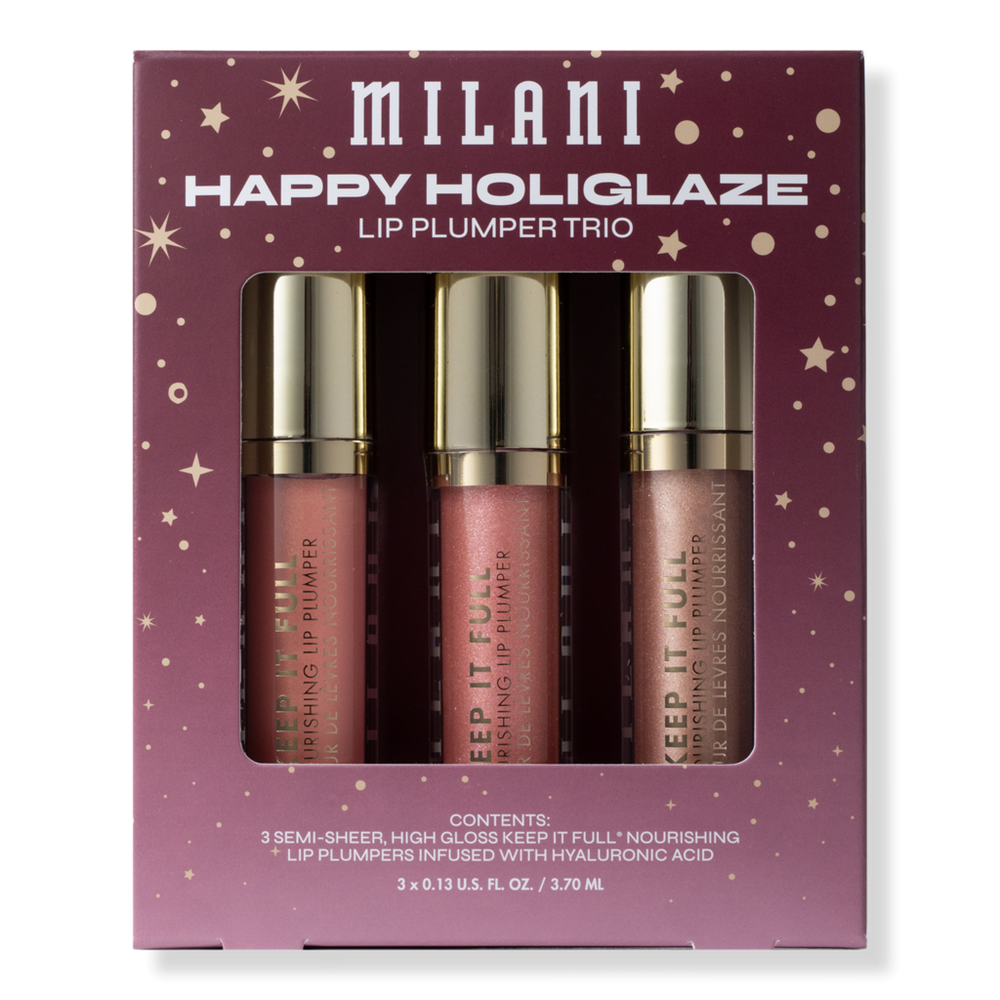 Milani HAPPY HOLIGLAZE – Keep It Full Nourishing Lip Plumpers Set
