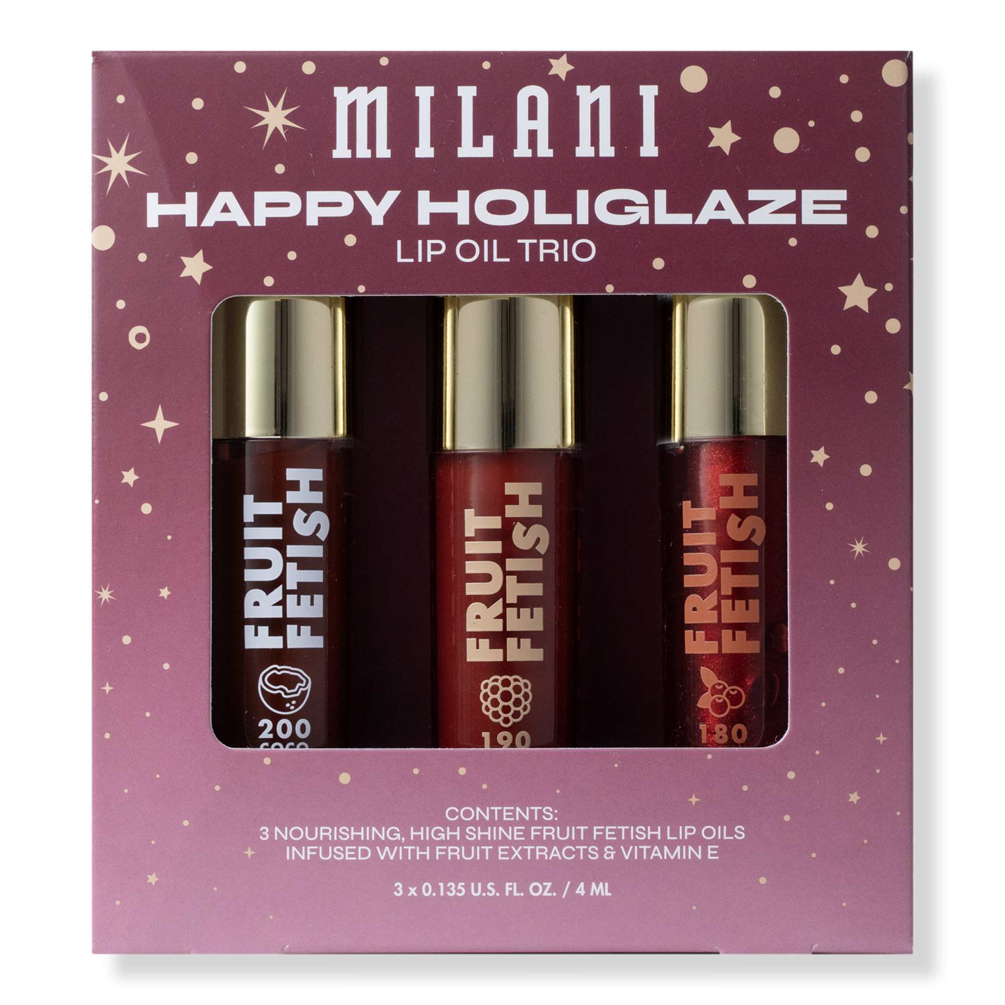 Milani HAPPY HOLIGLAZE - Fruit Fetish Lip Oils Set #1