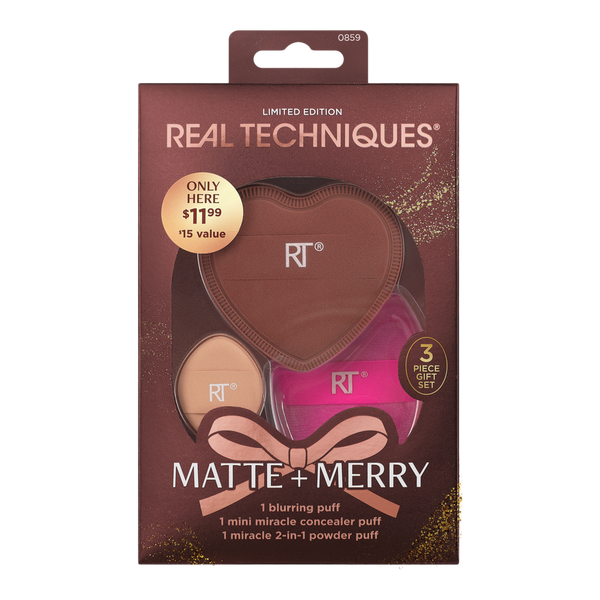 Real Techniques Matte + Merry Makeup Puff Gift Set #2
