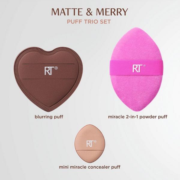Real Techniques Matte + Merry Makeup Puff Gift Set #4