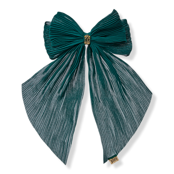 Scünci Wicked Pleated Bow Barrette #1
