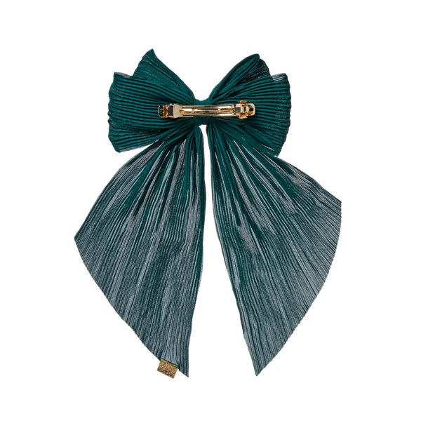 Scünci Wicked Pleated Bow Barrette #3
