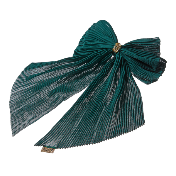 Scünci Wicked Pleated Bow Barrette #4