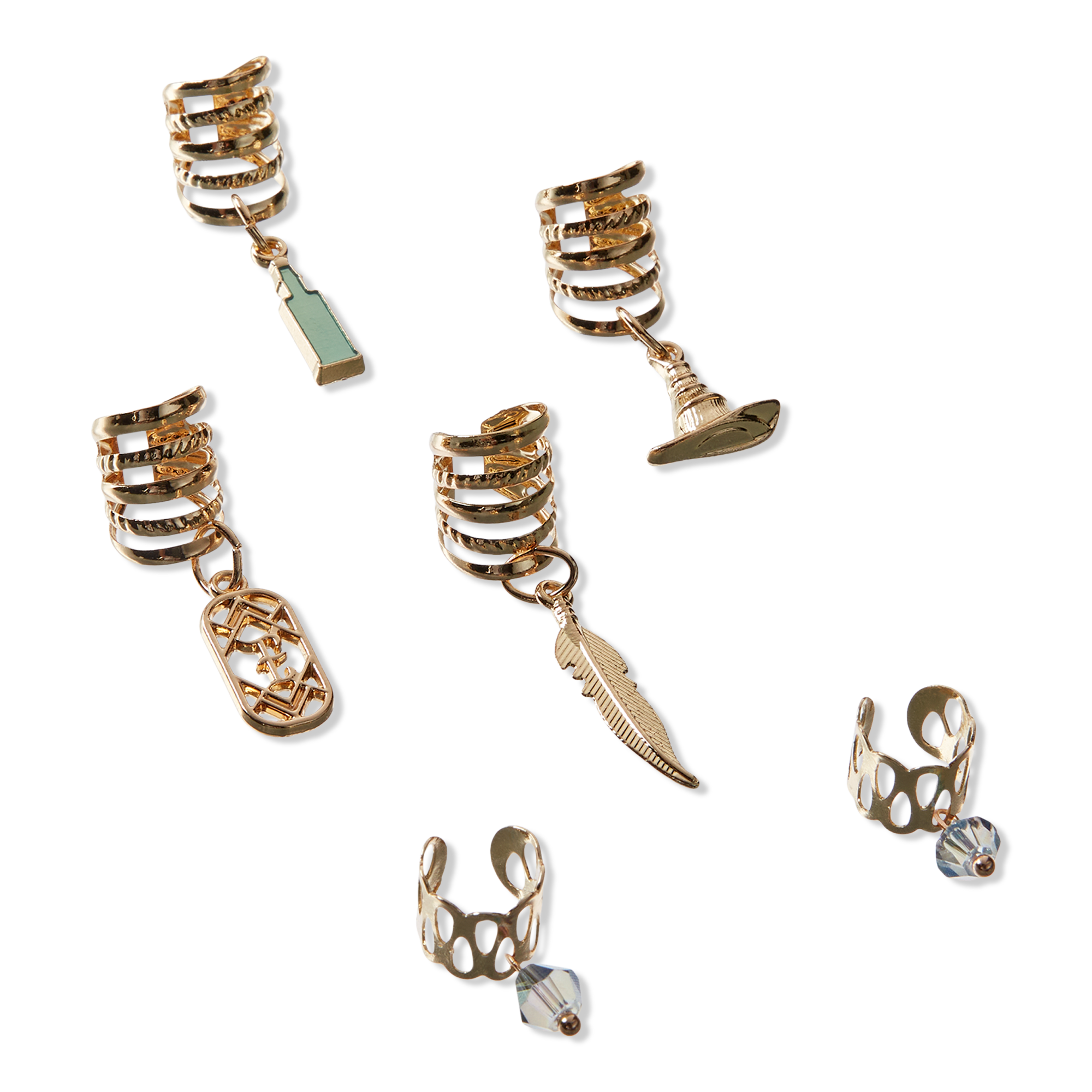 Scünci Wicked Hair Cuffs With Charms #1