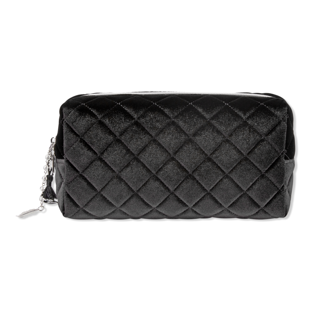 Tartan + Twine Wicked Black Quilted Velvet Loaf Bag