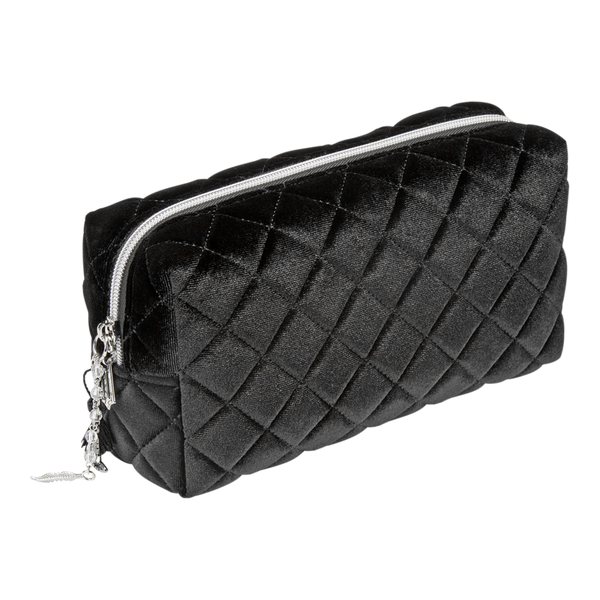 Tartan + Twine Wicked Black Quilted Velvet Loaf Bag #2