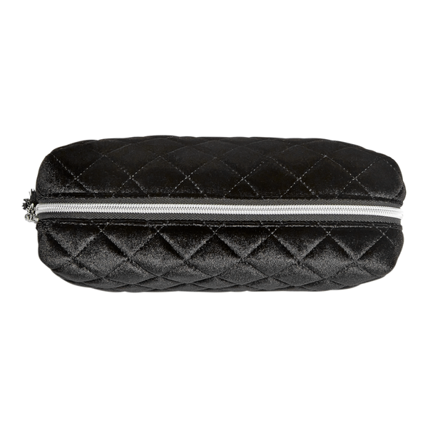 Tartan + Twine Wicked Black Quilted Velvet Loaf Bag #4