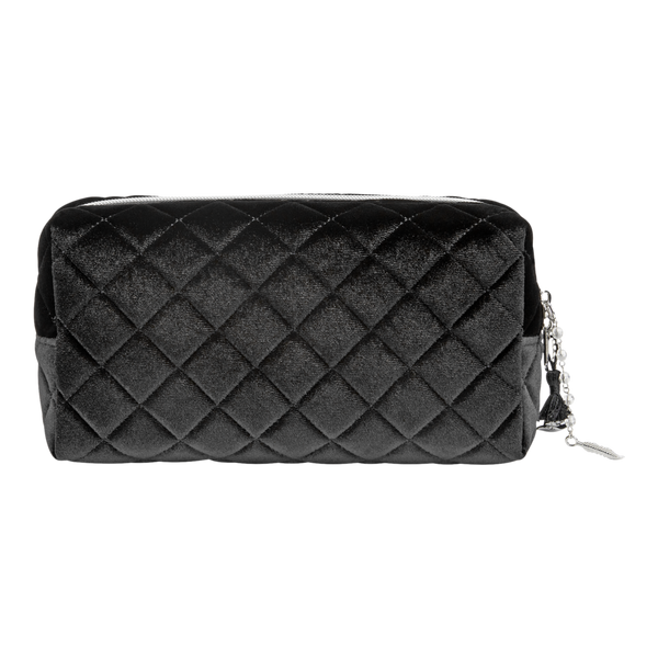 Tartan + Twine Wicked Black Quilted Velvet Loaf Bag #5
