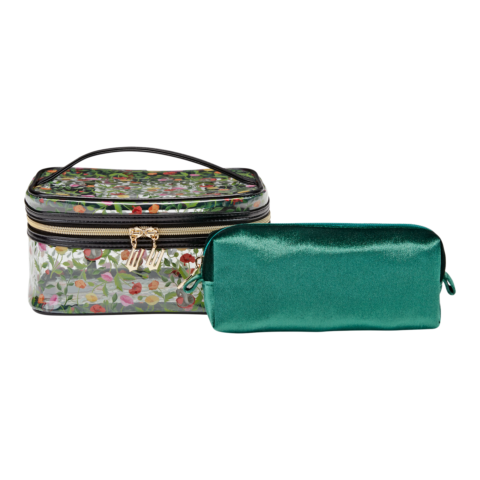 Wicked Poppy 2 Piece Train Case Set