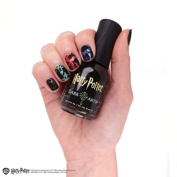 Orly Harry Potter Dark Arts Matte Black Crackle Topper #4