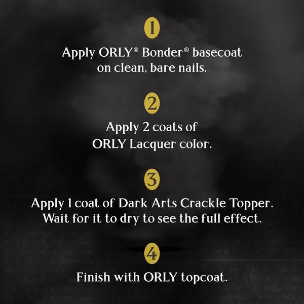 Orly Harry Potter Dark Arts Matte Black Crackle Topper #7