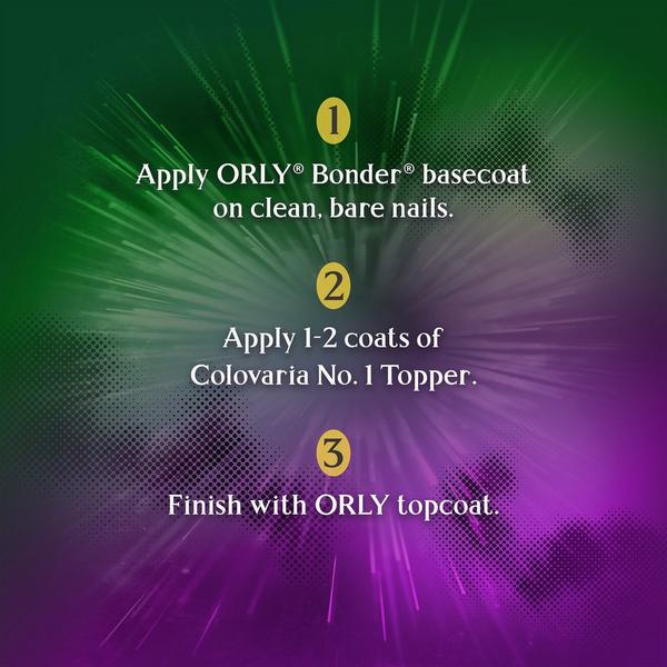 Orly Harry Potter Colovaria No. 1 Multi Chrome Flake Topper #6