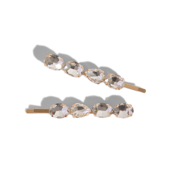 Kitsch Metal Gemstone Bobby Pins 2 Piece Set #2