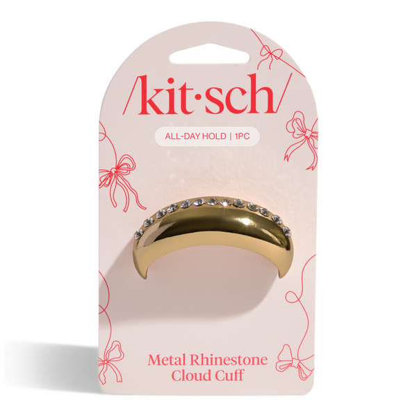 Kitsch Metal Rhinestone Medium Cloud Cuff #4