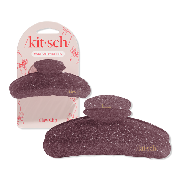 Kitsch Pink Glitter Claw Clip #1