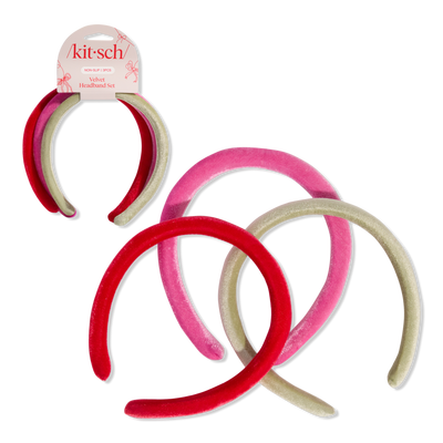 Kitsch Velvet Headband 3 Piece Set