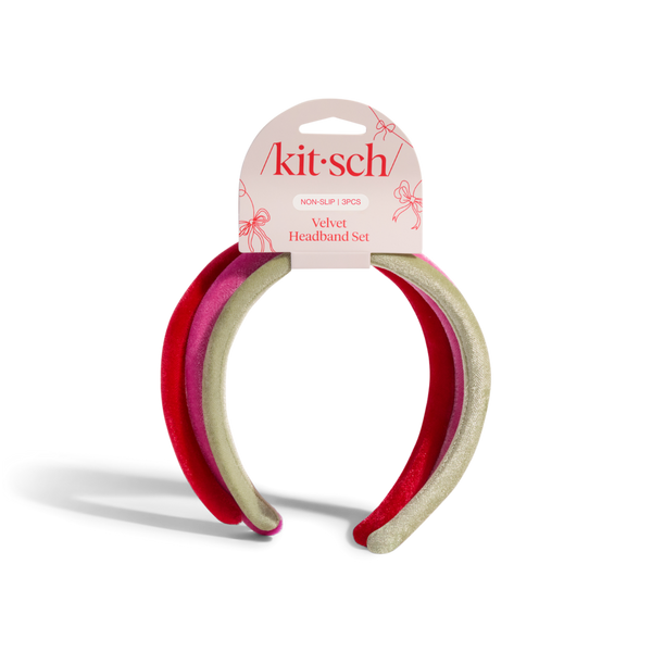 Kitsch Velvet Headband 3 Piece Set #3
