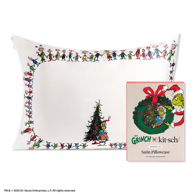 Kitsch The Grinch x Kitsch Standard Satin Pillowcase
