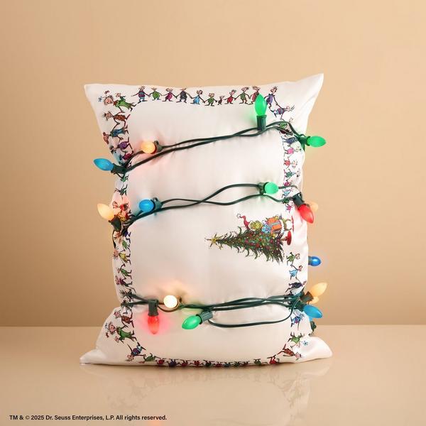 Kitsch The Grinch x Kitsch Standard Satin Pillowcase #4