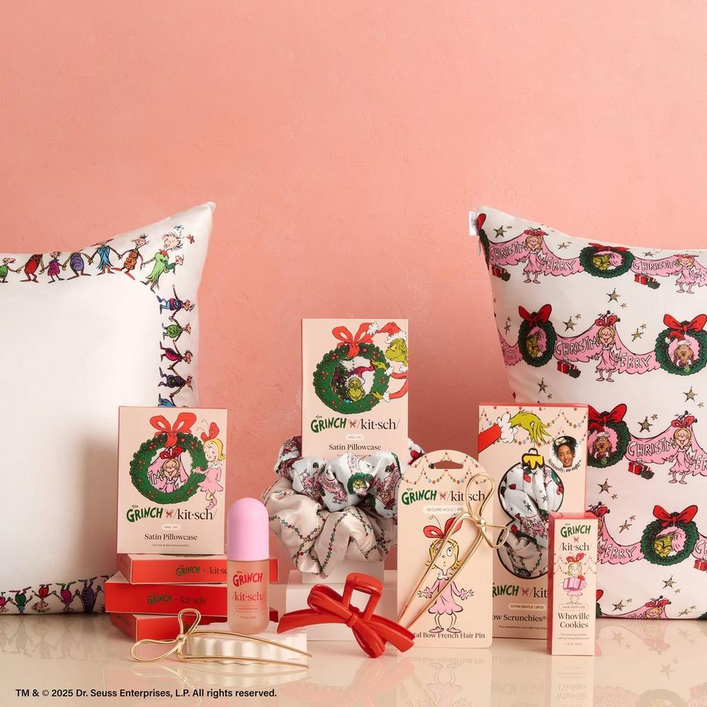 The Grinch x Kitsch King Satin Pillowcase - Cindy Lou Who