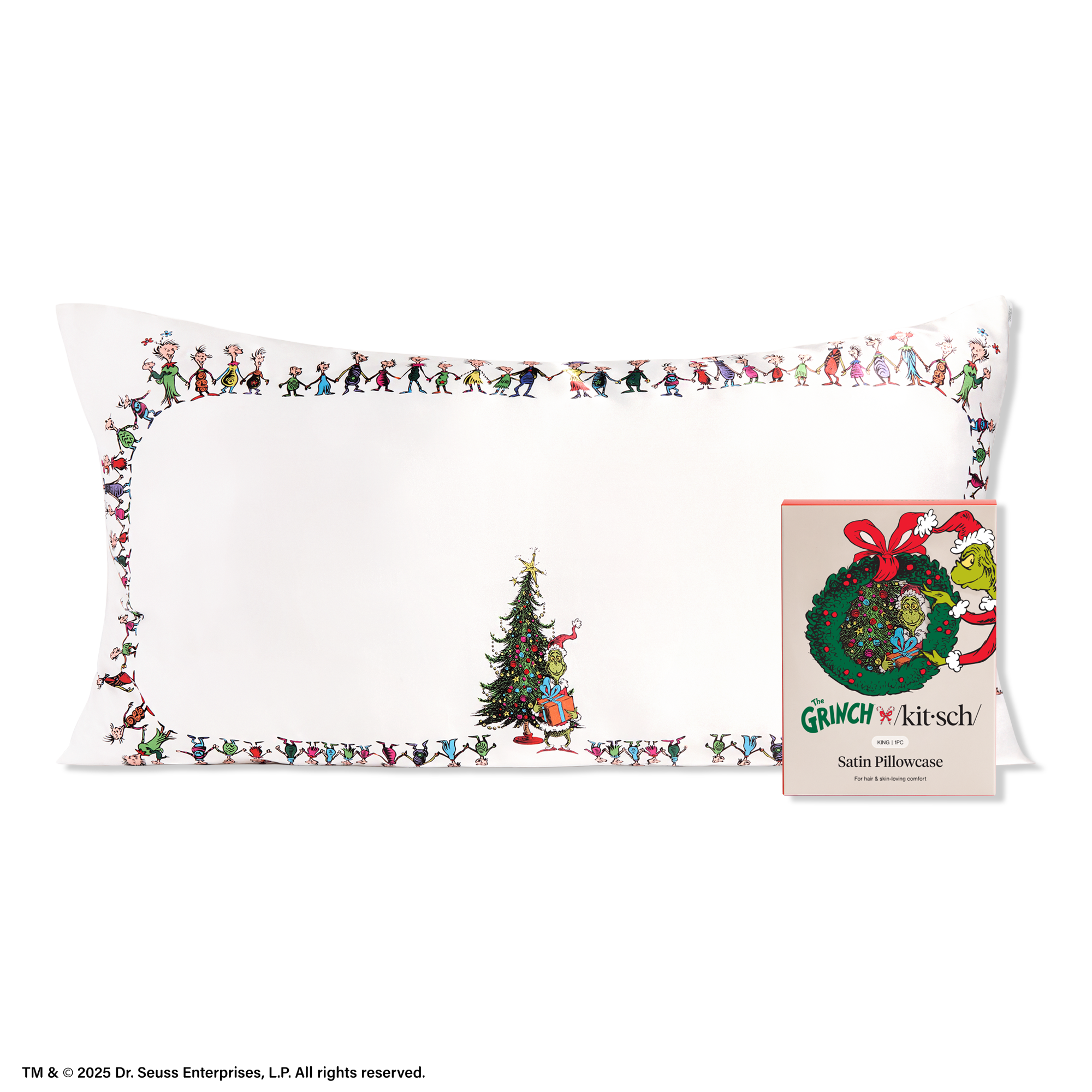 Kitsch The Grinch x Kitsch King Satin Pillowcase #1
