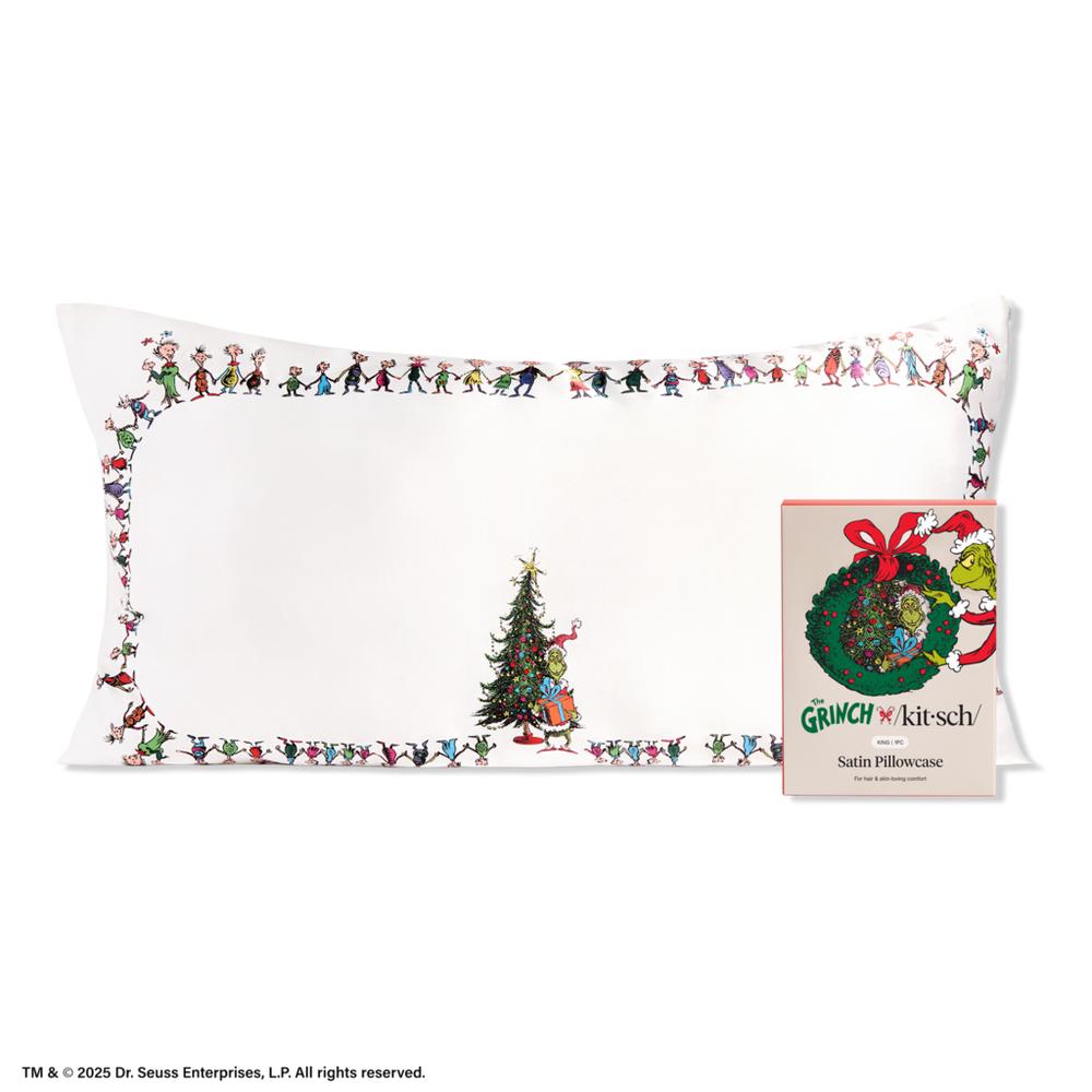 Kitsch The Grinch X  King Satin Pillowcase - Whoville