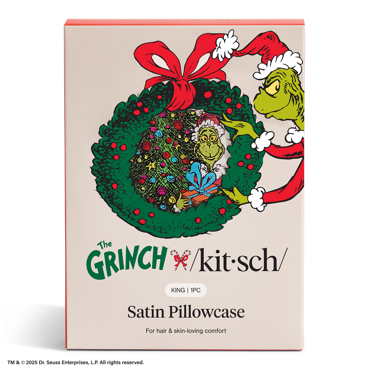 The Grinch x Kitsch King Satin Pillowcase - WhoVille