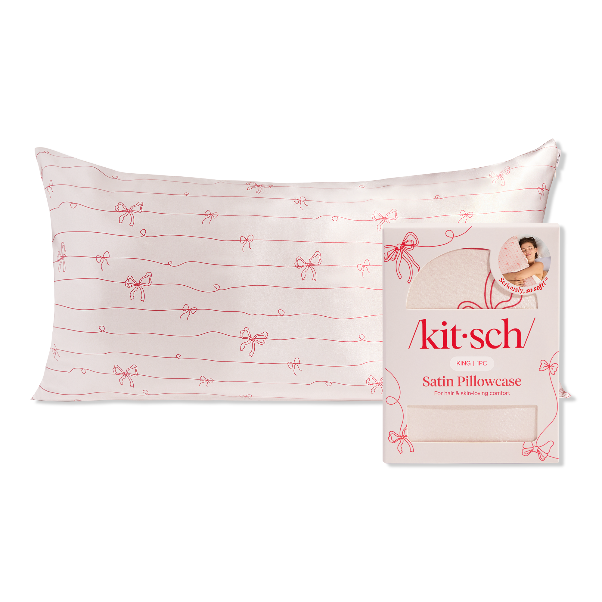 Kitsch Satin King Pillowcase #1