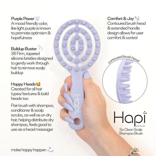Cricket Hapi So Clean Scalp Shampoo Hair Brush #3