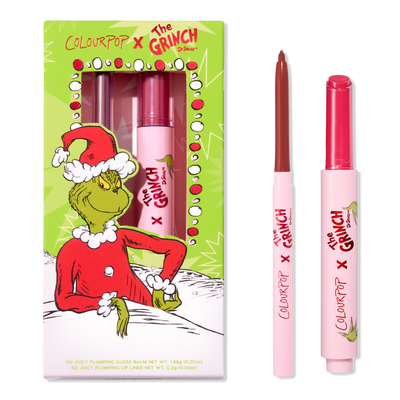 ColourPop ColourPop x The Grinch Berry Grinchy So Juicy Plumping Gloss Balm & Lip Liner Kit