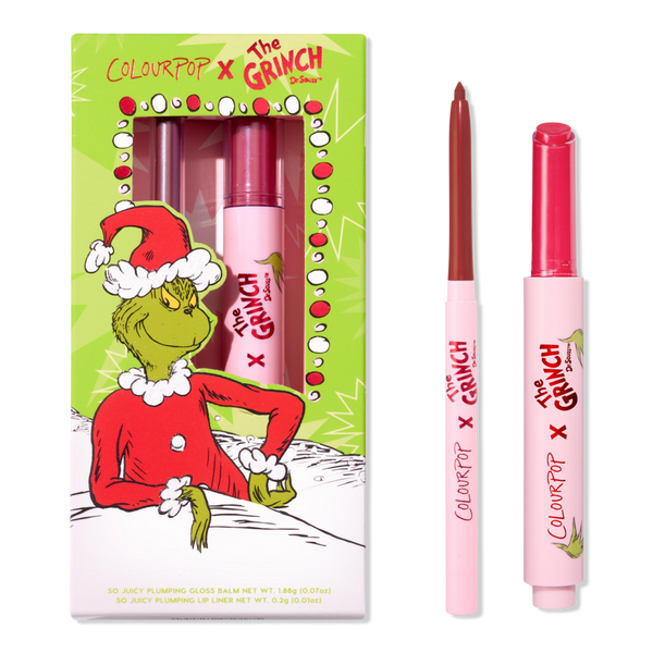 ColourPop ColourPop x The Grinch Berry Grinchy So Juicy Plumping Gloss Balm & Lip Liner Kit #1