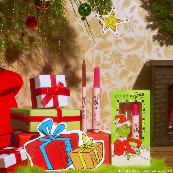 ColourPop ColourPop x The Grinch Berry Grinchy So Juicy Plumping Gloss Balm & Lip Liner Kit #6