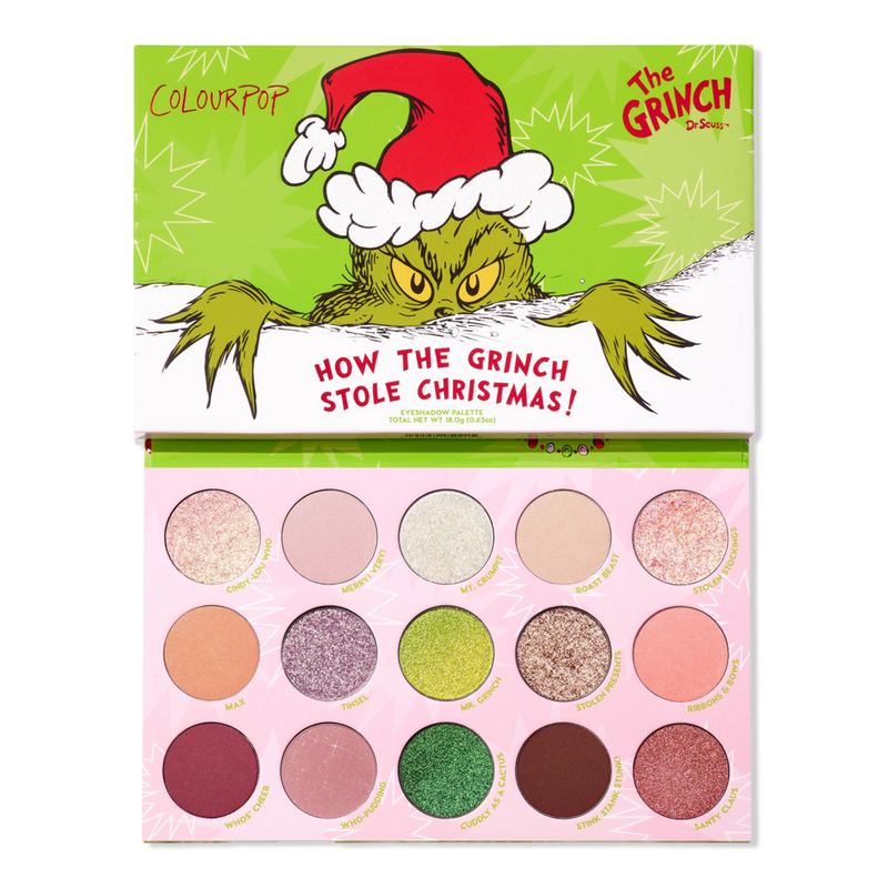 ColourPop x The Grinch How The Grinch Stole Christmas Eyeshadow Palette