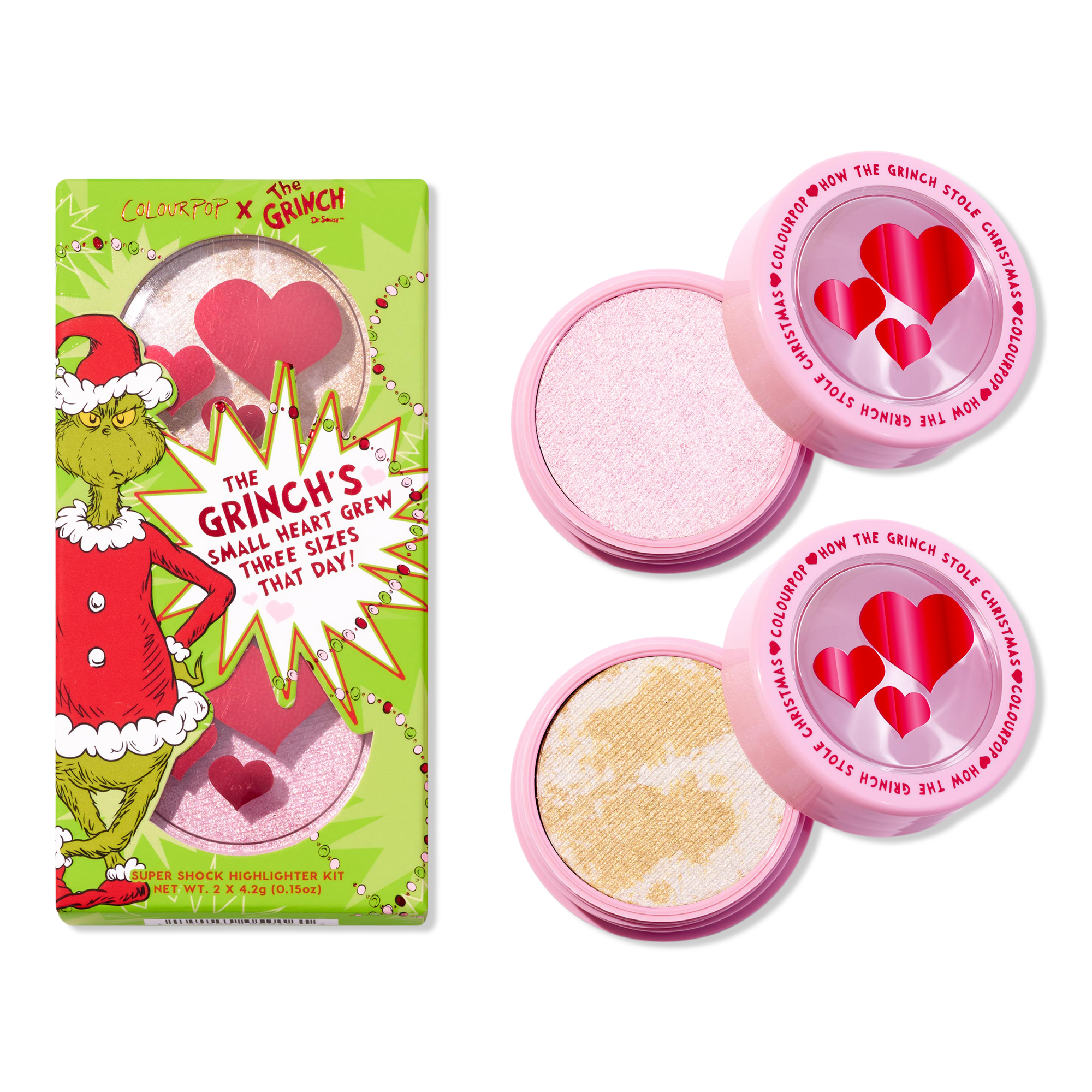 ColourPop ColourPop x The Grinch Change of Heart Super Shock Highlighter Kit #1