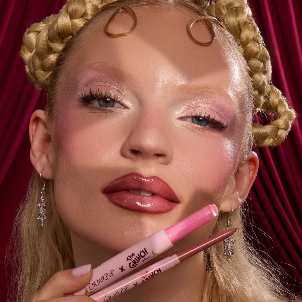 ColourPop x The Grinch Pinky Who So Juicy Plumping Gloss Balm & Lip Liner Kit