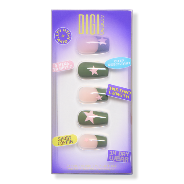 DIGI Beauty Green Flag Press-On Nails #1