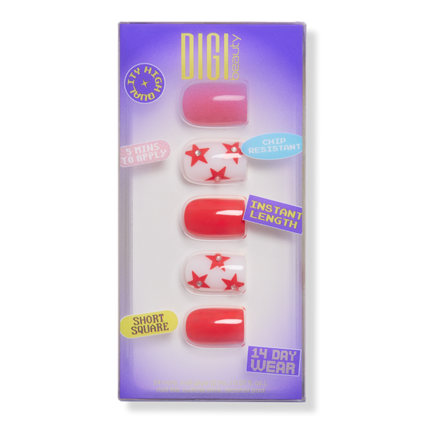 DIGI Beauty Red Rodeo Press-On Nails #1