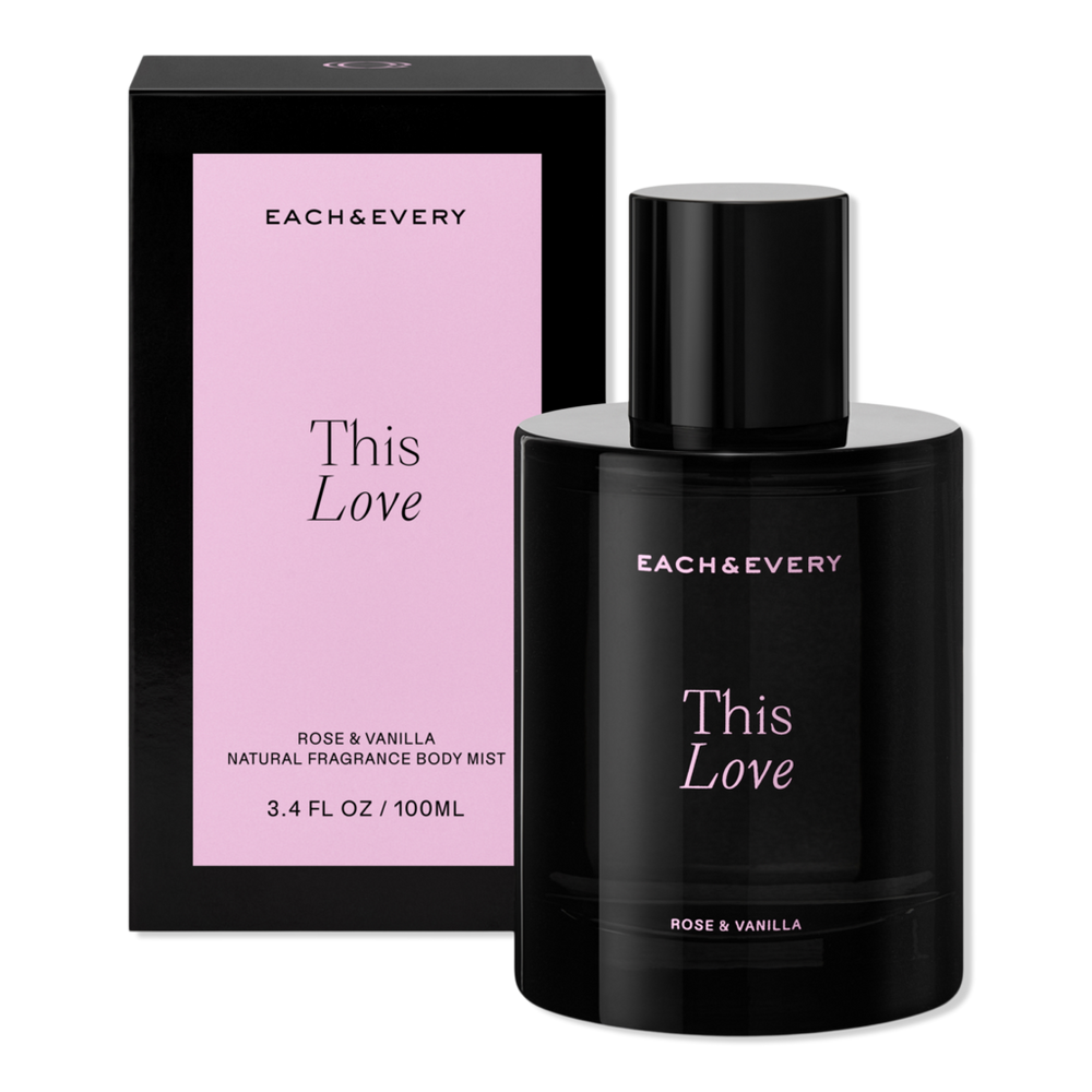 Each & Every This Love Rose & Vanilla Natural Fragrance Body & Hair Mist