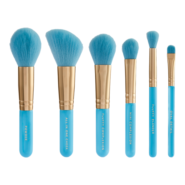 Spectrum Evil Eye 8 Piece Travel Makeup Brush and Velvet Puff Set #4